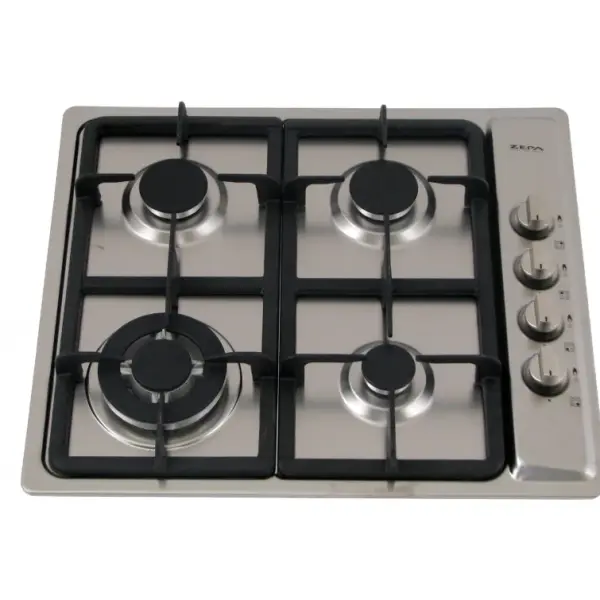 كتشن لاين فرن سطحي غاز​ 4 عين 60 سم إيطالي ستانلس ستيل G4013