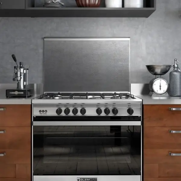 جليم غاز فرن غاز 5 عيون - 60×90 سم - أمان كامل مع شواية - SE967GIFSMF