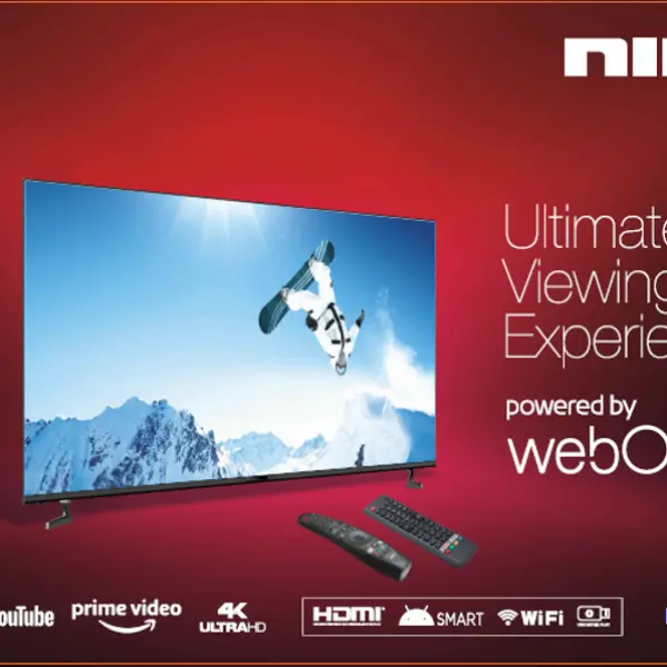 شاشة نيكاي 50 بوصة سمارت 4K نظام ويب اس NIK50MEU4STN