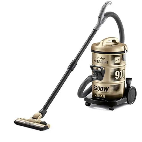 هيتاشي مكنسة برميل - 21 ليتر - 2200 واط - ذهبي - CV-970Y SS220 TG