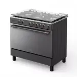 فرن توشيبا 5 عيون غاز 60x90 سم مع شواية ومروحة - ستيل - RLA1-90MG5GE(GMR)-SA