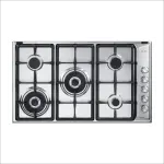 سطح البا بلت ان غاز ايطالي 90 سم استيل AS EN95-565 XD