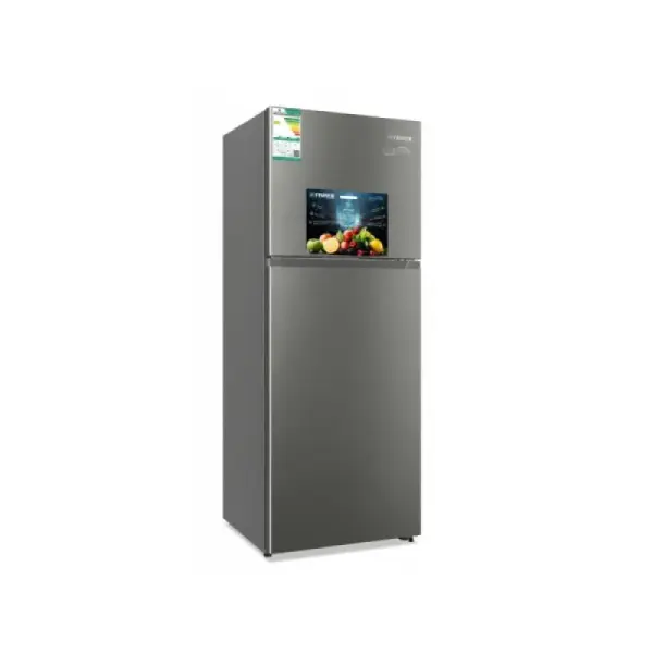 فيشر ثلاجة بابين بخار - 376 ليتر - 13.3 قدم مكعب - انفرتر - فضي - FR-FIH480CSW