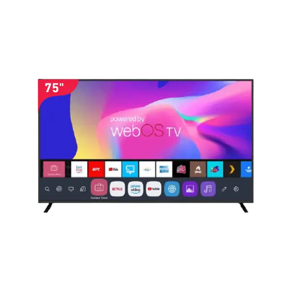 شاشة نيكاي 75 بوصة سمارت 4K نظام ويب اس NIK75MEU4STN