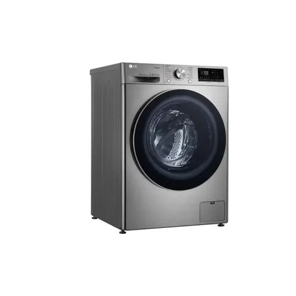 غسالة إل جي تعبئة أمامية،أوتوماتيكية بالكامل،كومبو غسيل 10.5 كيلو، تجفيف 7كيلو، واي فاي ، بتقنية الذكاء الإصطناعي ،فضي WSV1107XMT