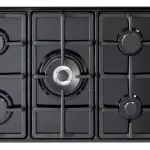 سطح البا بلت ان 90 سم حديد تيفال مفاتيح جانبية اسود- 5 عيون AS EN95-545 BKD