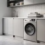 غسالة سرين تعبئة امامية ، 10كجم 16 برامج سيلفر م/SRWM-10K-FAS-16
