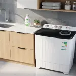 غسالة سرين حوضين ، 7 كجم ، أبيض م/ SRWM-7K-TTW
